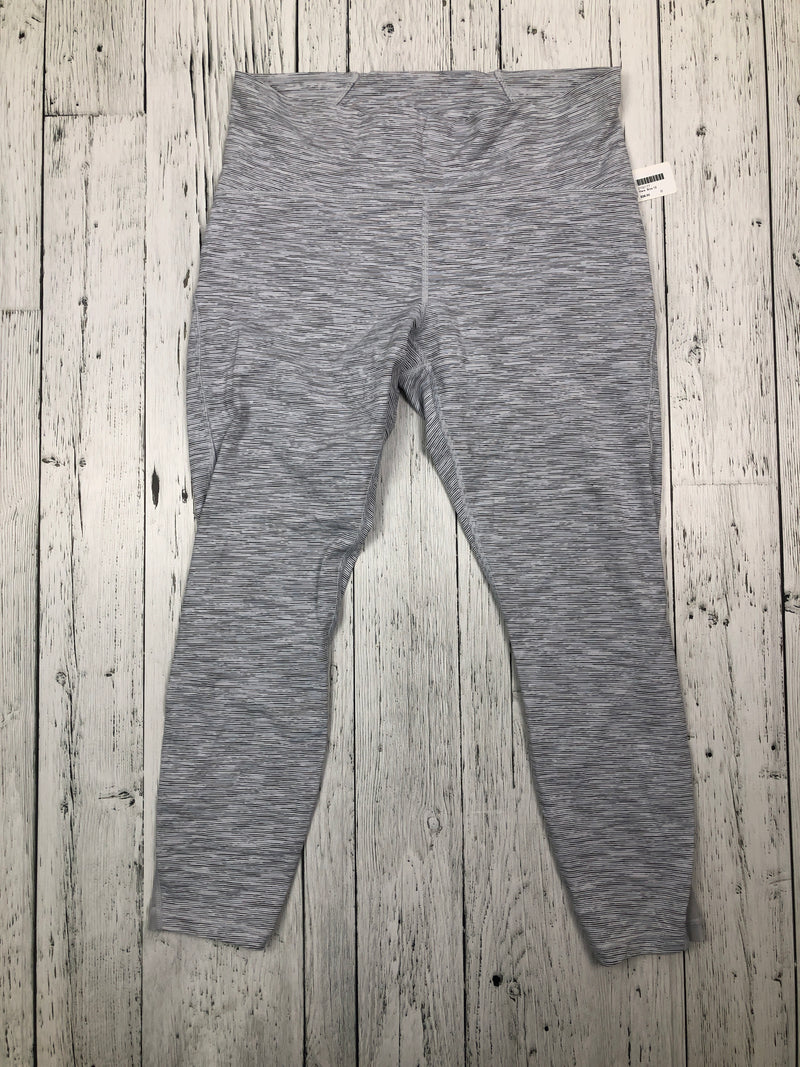 Lululemon grey striped leggings - Hers 12/L