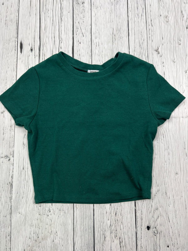 Garage green cropped t-shirt - Hers S