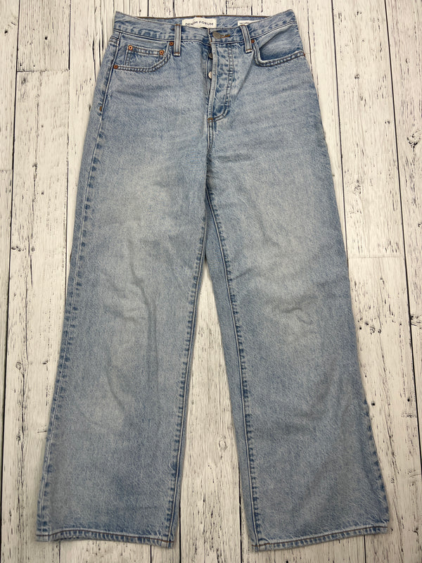 Denim Forum blue high rise wide leg jeans - Hers M/28