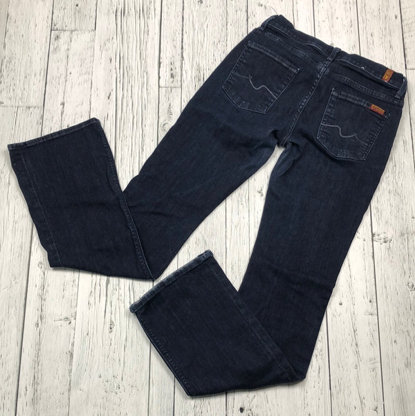 For all 7 mankind mid rise bootcut blue jeans - Hers M/29