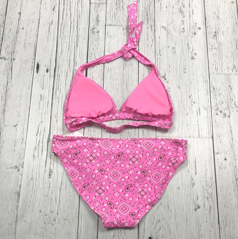 Aerie pink patterned bathing suit - Hers S/M
