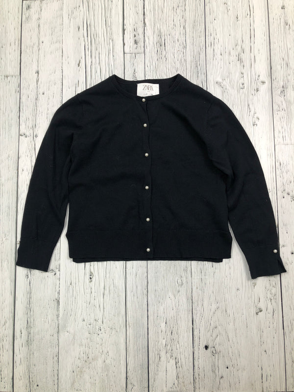 Zara black button up sweater - Girls 9