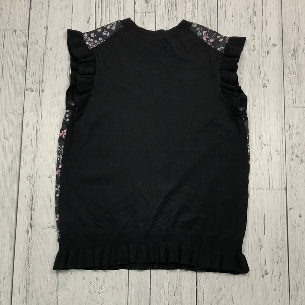 Ted Baler black floral tank top - Hers XS/1