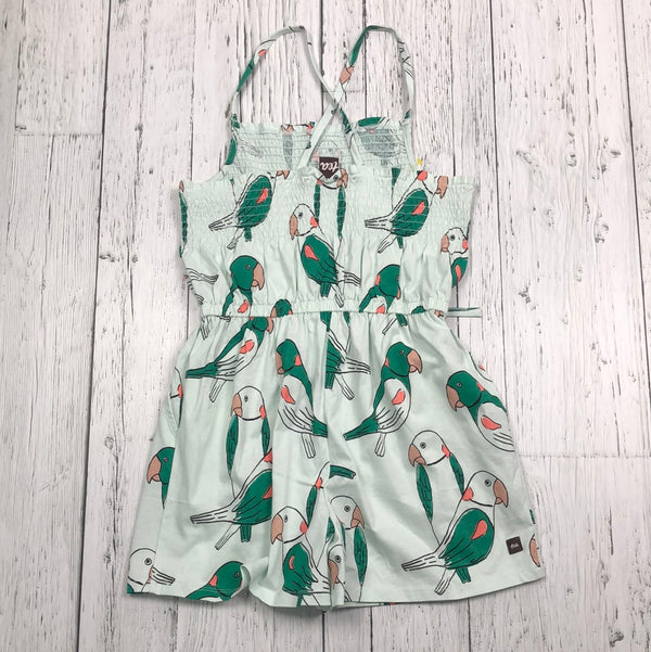 Tea green graphic romper - Girls 12