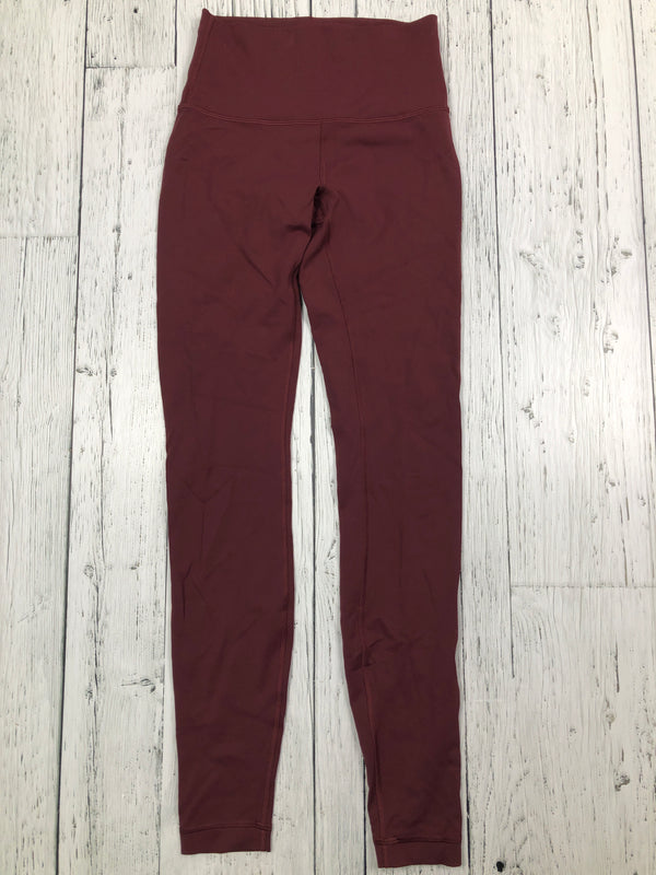 lululemon burgundy leggings - Hers S/4