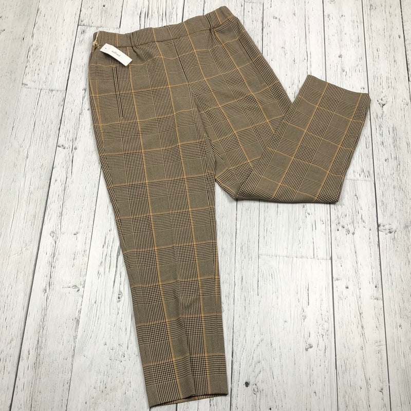 Wilfred Aritzia Khaki/Yellow Plaid Pleated Pants - Hers XXS/0