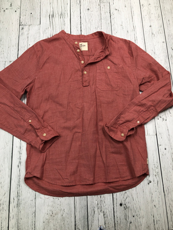 Hollister red button up shirt - Hers L