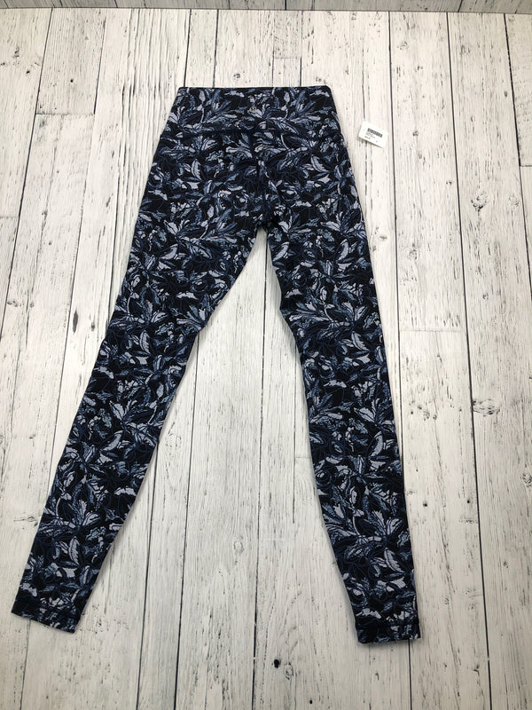 lululemon black leggings with blue designs - Hers 4