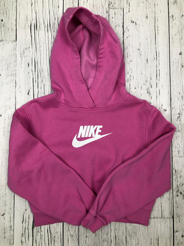 Pink Nike crop hoodie - Girl 12/13