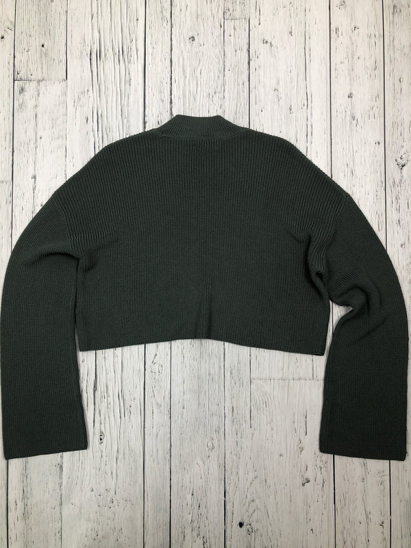 Aritzia Wilfred/Free green cropped sweater - Hers S