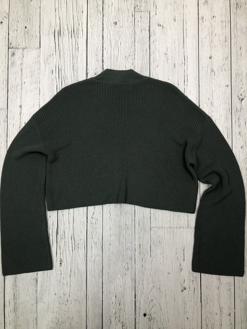 Aritzia Wilfred/Free green cropped sweater - Hers S