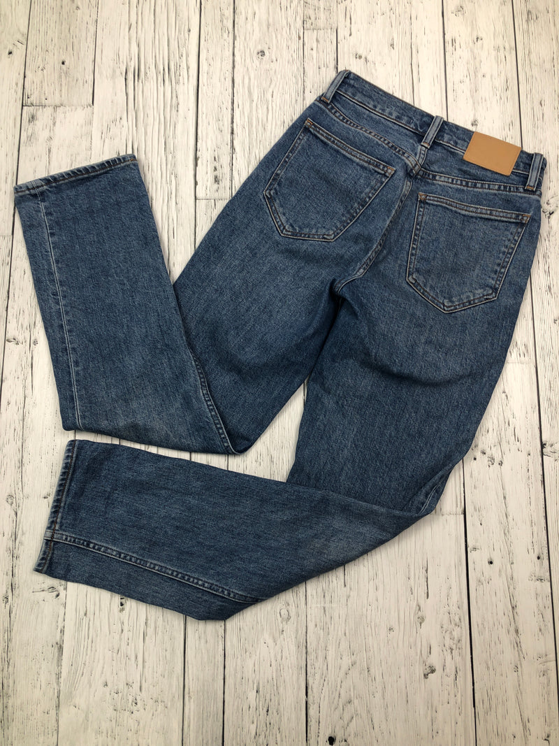 Denim Forum blue high rise straight jeans - Hers XXS/24