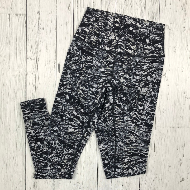 lululemon black white patterned leggings - Hers 4