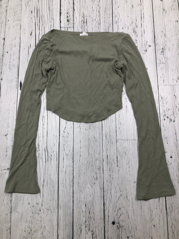 Garage green cropped shirt - Hers XS