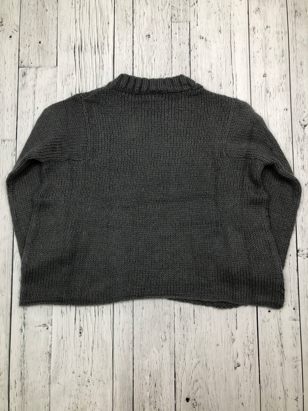 Wooden ships grey knitted graphic sweater - Hers XS