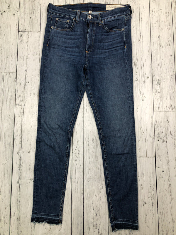 Rag&bone blue high rise ankle skinny jeans - Hers S/28