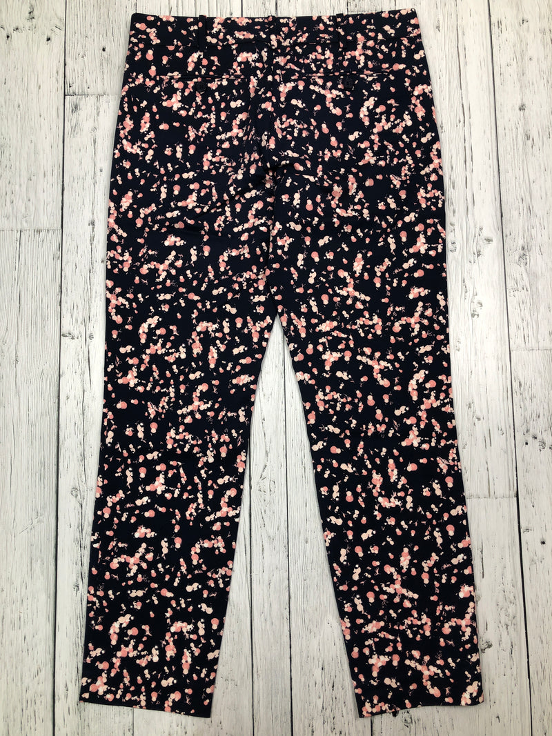 Club Monaco navy pink patterned pants - Hers M/8