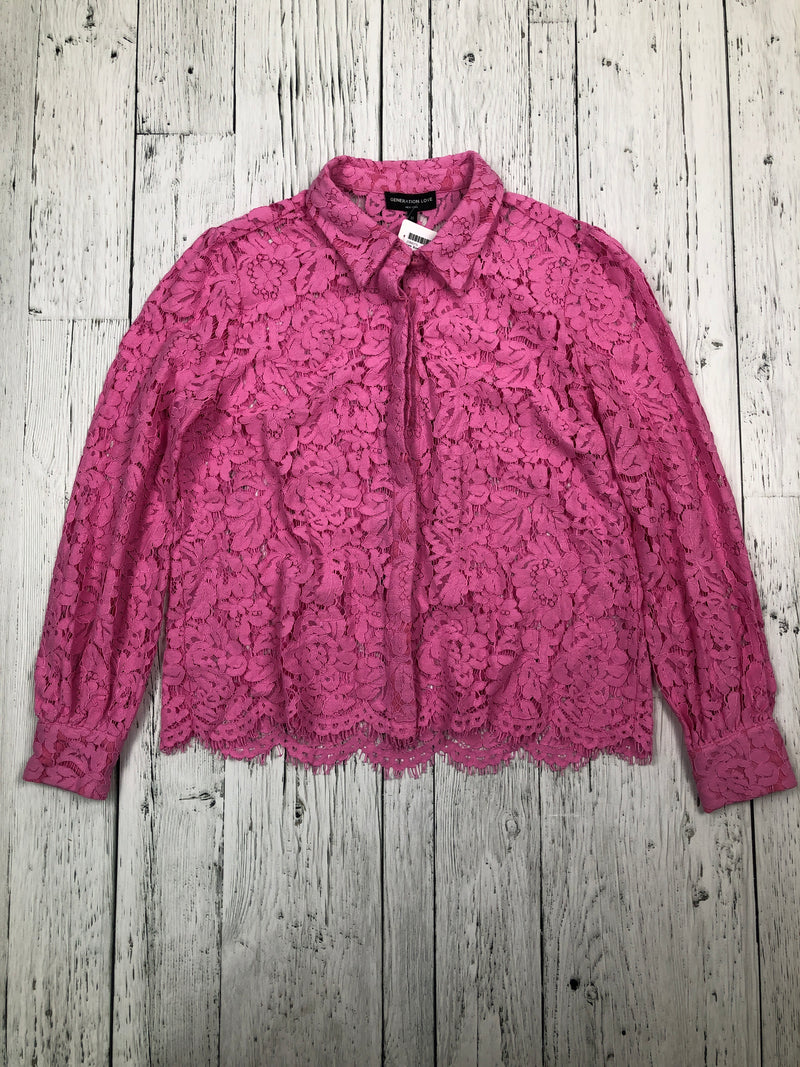 Generation Love pink lace shirt - Hers M