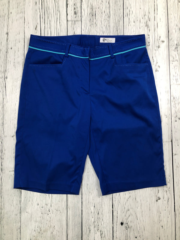 Greg Norman blue golf shorts - Hers S/4