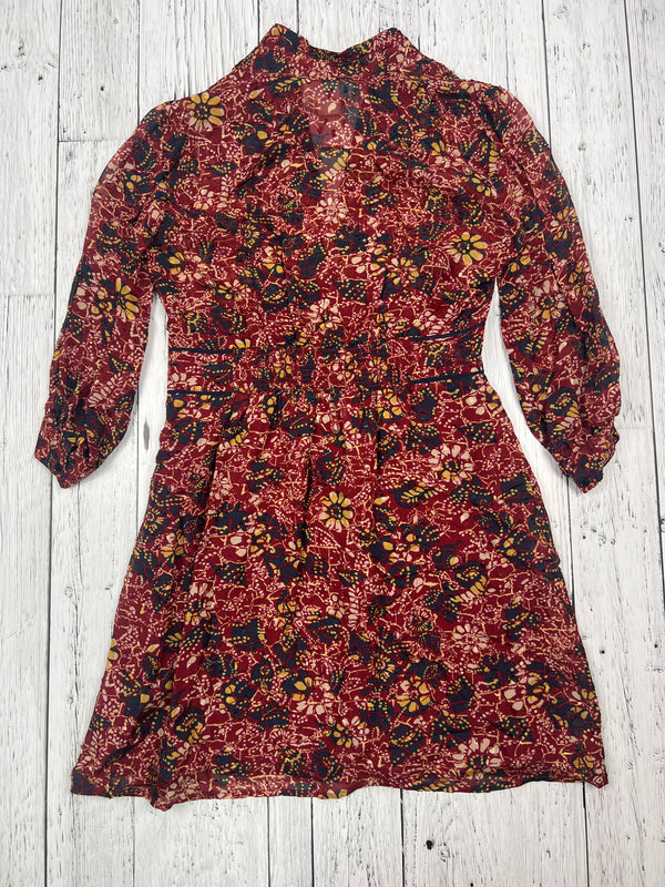 Ba&sh red floral patterned dress - Hers M
