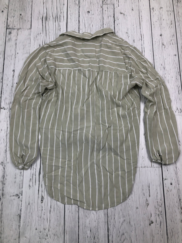 Abercrombie&Fitch green white striped shirt - Hers S