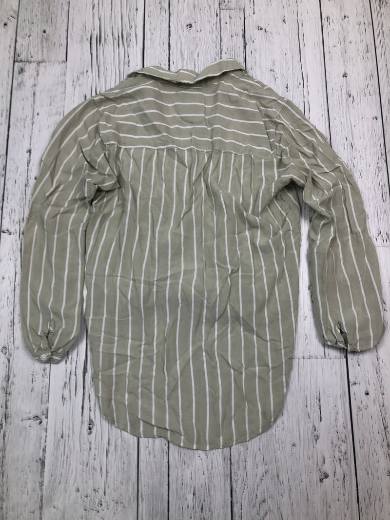 Abercrombie&Fitch green white striped shirt - Hers S