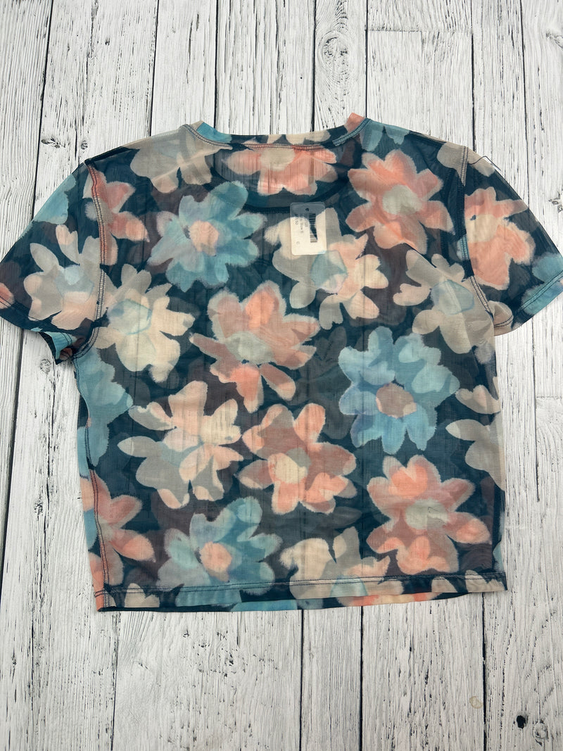 Sunday Best Aritzia floral sheer t shirt - Hers S