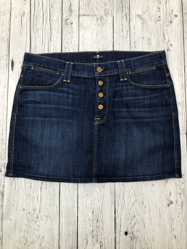 For all 7 mankind blue denim skirt - Hers S/28