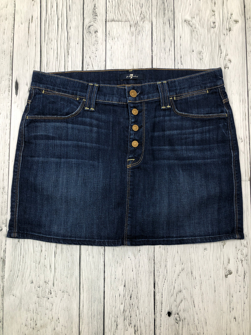 For all 7 mankind blue denim skirt - Hers S/28