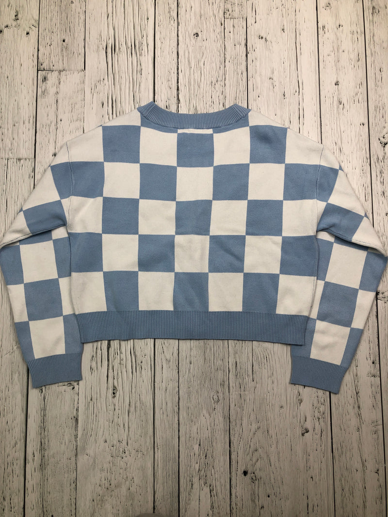 Garage white blue patterned sweater - Hers S