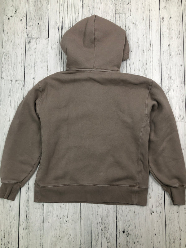 Tna Aritzia brown bubble fleece hoodie - Her XXS