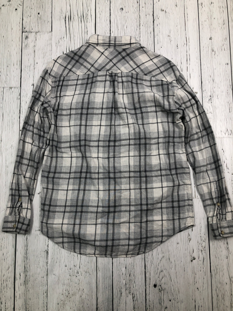 Wilfred Free Aritzia grey plaid flannel - Hers S