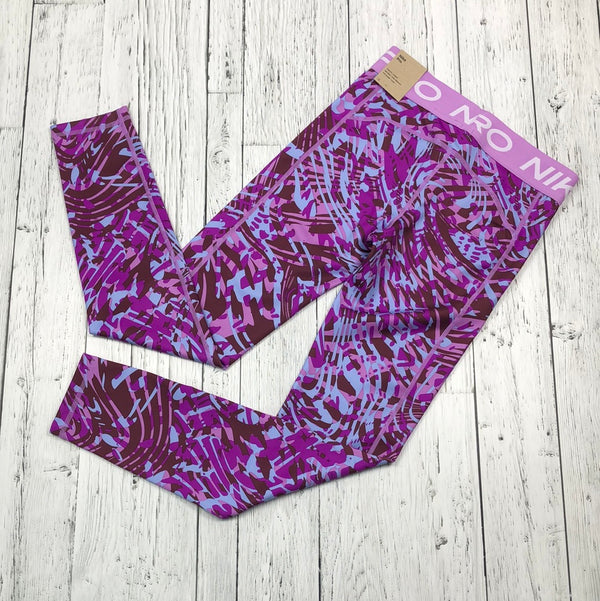 Nike pro purple patterned leggings - Girls 13/14