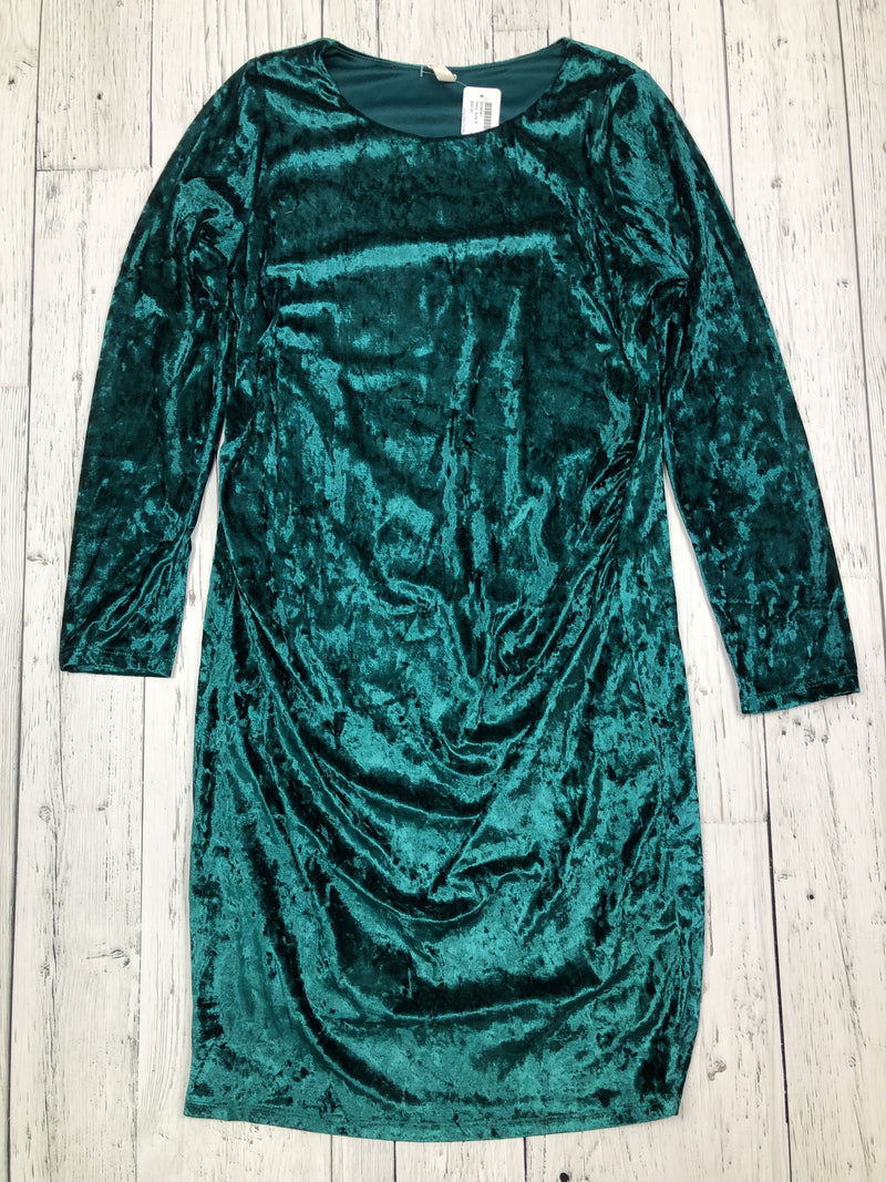 Pinkblush green velveteen dress - Ladies M