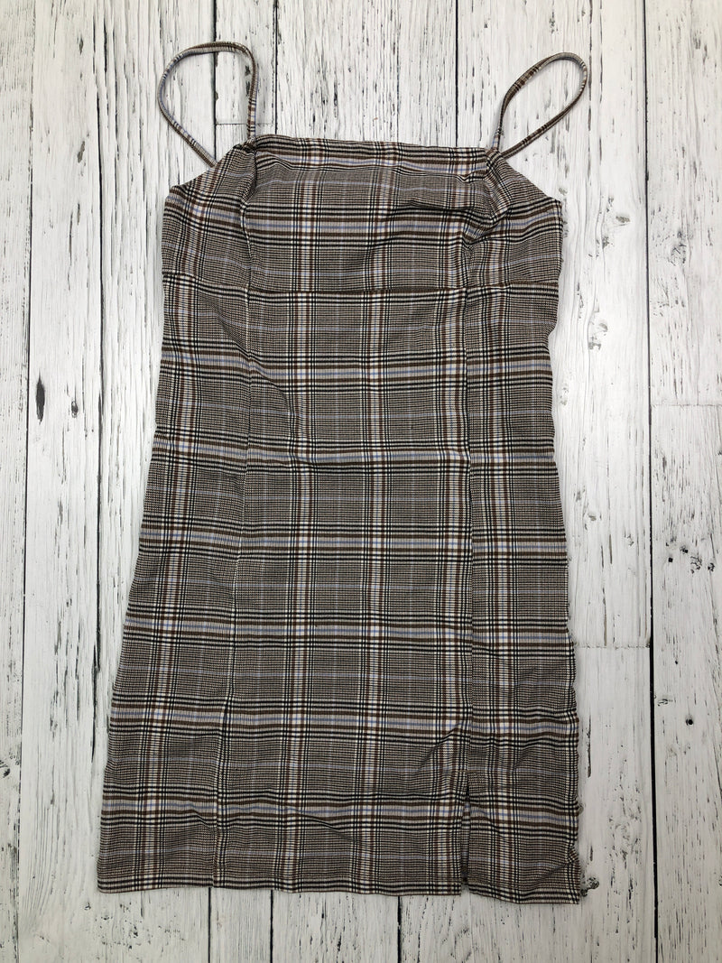 Garage brown plaid dress - Hers XS