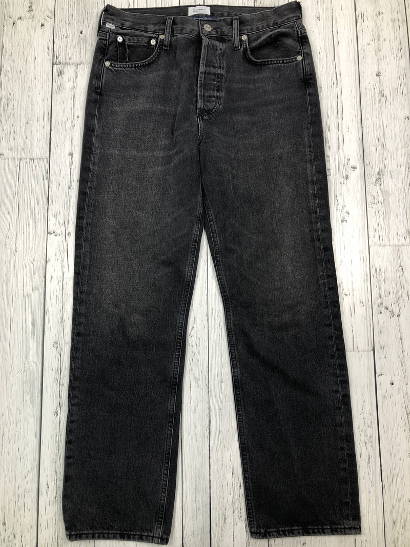 Citizens of Humanity black wide legged pants - S/28