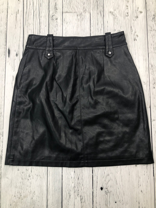 For all 7 mankind black leather skirt - Hers S