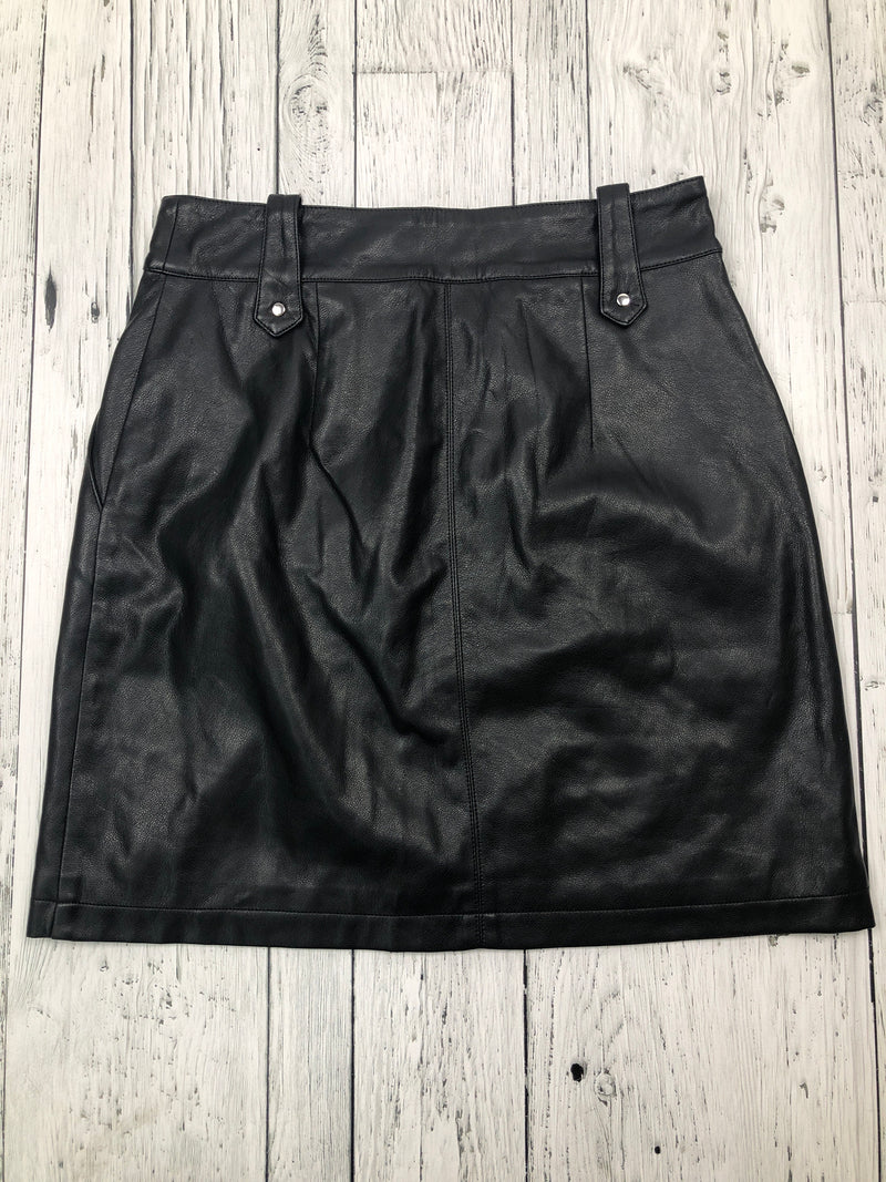 For all 7 mankind black leather skirt - Hers S