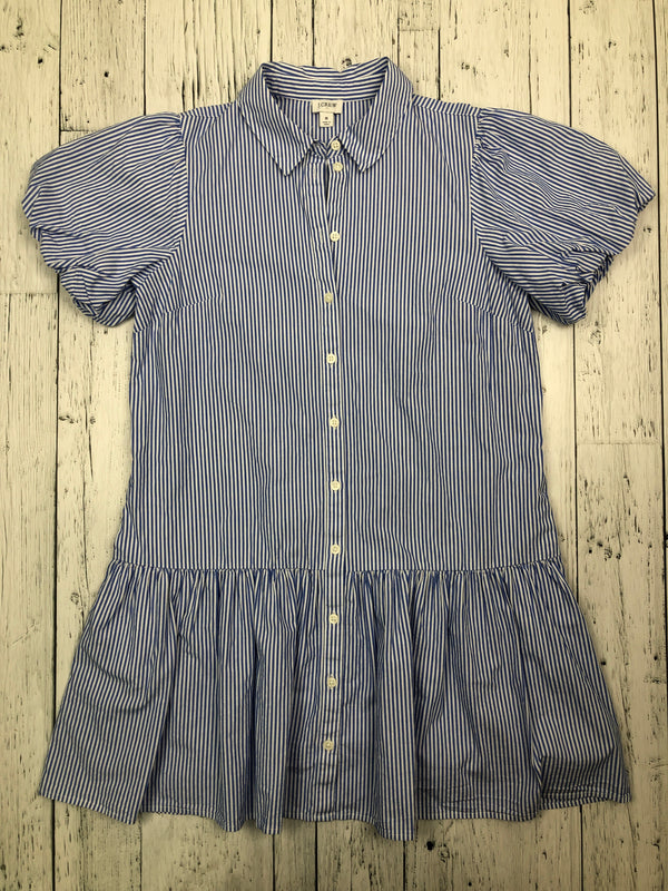 J.crew blue white striped dress - Hers M/8
