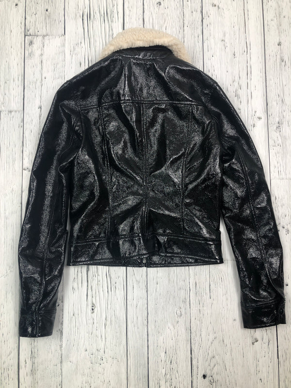 Wilfred Aritzia black pleather jacket - Hers XS