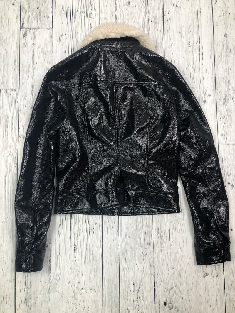 Wilfred Aritzia black pleather jacket - Hers XS