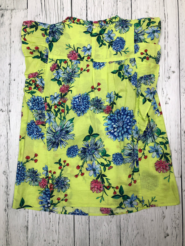 Loft green floral shirt - Hers M