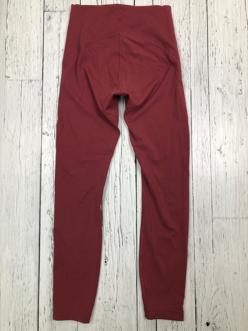 lululemon burgundy leggings - Hers S/4