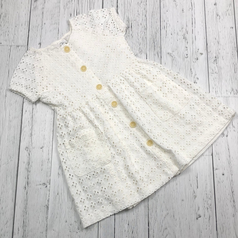 Zara white patterned dress - Girls 8