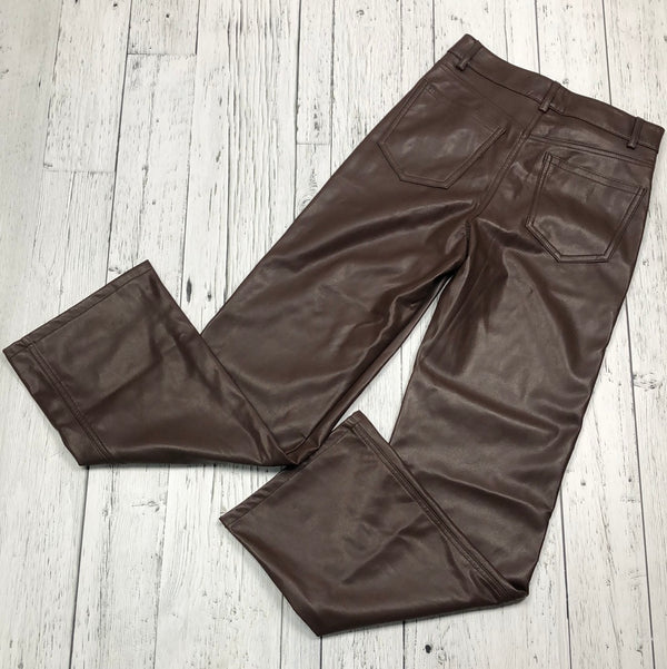 Garage brown leather pants - Hers S