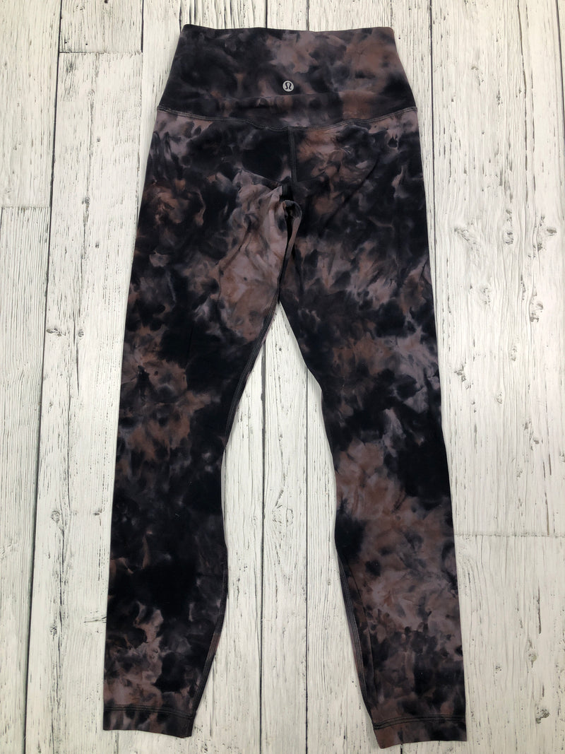 lululemon black patterned leggings - Hers S/4