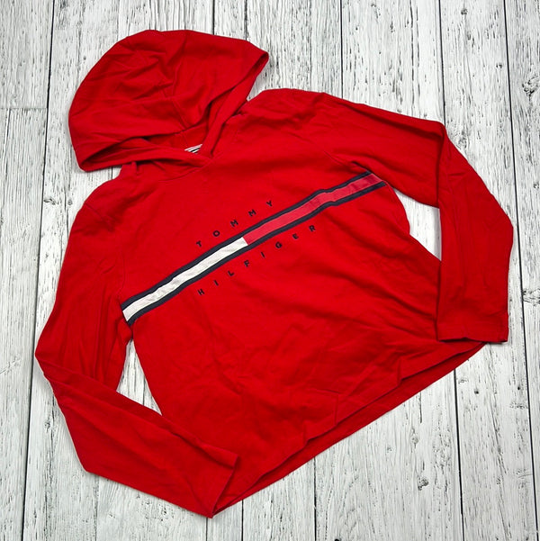 Tommy Hilfiger red graphic hooded shirt - Hers S