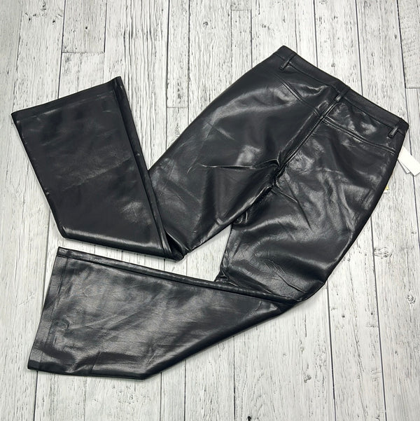Wilfred Aritzia black leather boot cut pants - Hers M/8