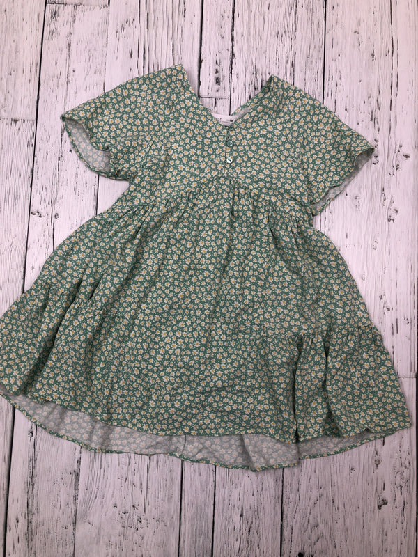 Zara green floral dress - Girls 7