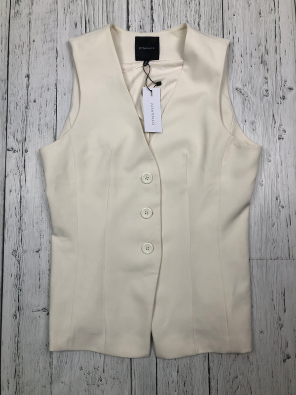 Dynamite white button up shirt - Hers M